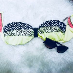 PINK Strapless Bikini Top